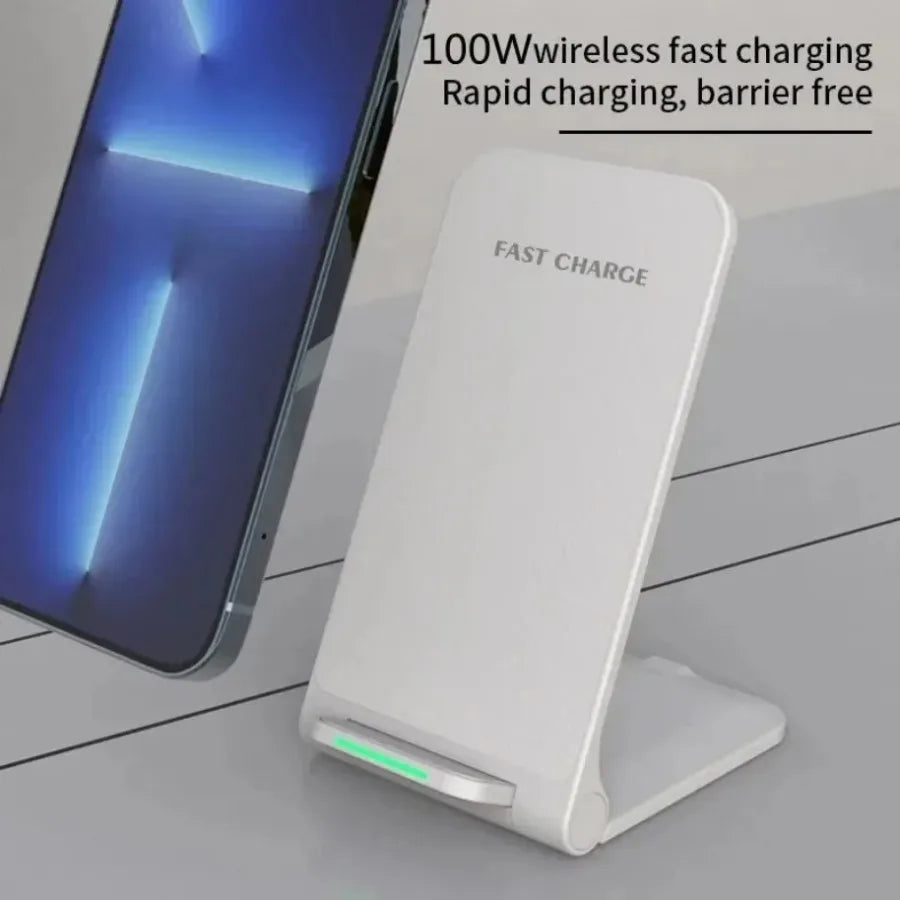 Base de Carga Inalámbrica para iPhone 17 16 15 14 13 Pro, Cargadores para Teléfonos Samsung Xiaomi, Estación de Carga Rápida por Inducción