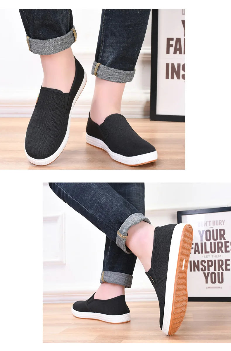 Zapatillas de Lona para Hombre sin Cordones | Livianas y Casuales