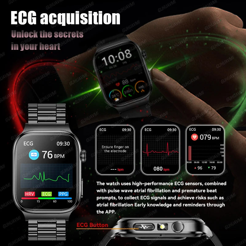 Reloj Inteligente Salud ECG+PPG Bluetooth