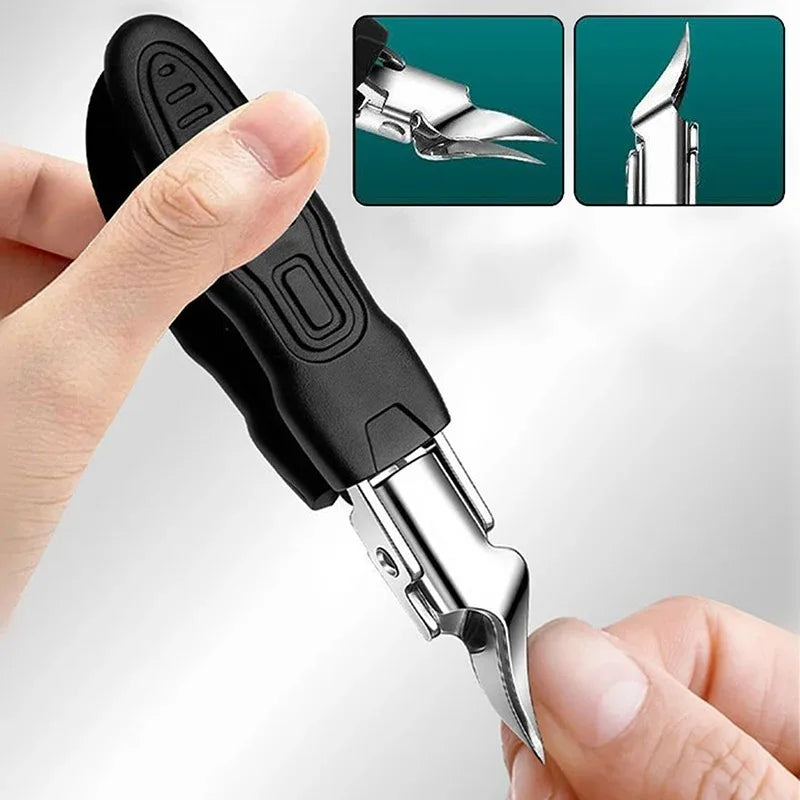 25 °   Set de Cortaúñas con Borde Inclinado Anti-Salpicaduras, Cortador de Cutículas para Uñas Encarnadas, Alicates Diagonales, Herramienta de Manicura para el Hogar