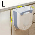 Cubo de basura colgante plegable para cocina, mueble de baño para el hogar, cubo de basura montado en la pared, accesorios de cocina