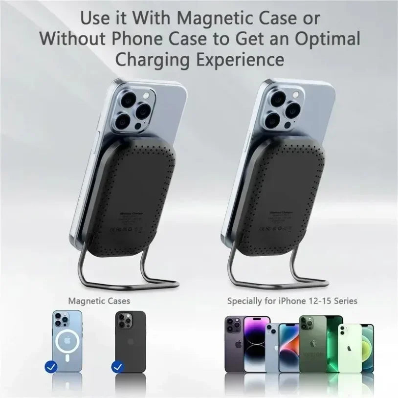 Cargador Inalámbrico Magnético de Escritorio, Soporte para Teléfono Celular, Estación de Carga Rápida para Magsafe iPhone 17 16 15 14 13 Pro Max