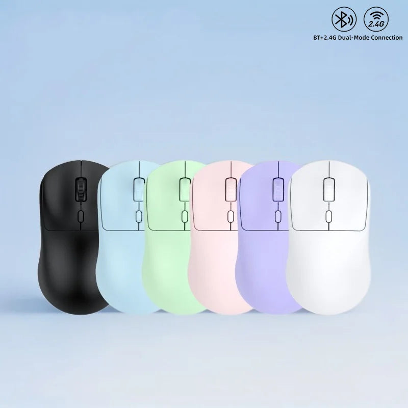 Ratón inalámbrico de 2,4G, USB, Bluetooth, ligero, 1600 DPI, ergonómico, silencioso, para juegos, Macbook, escritorio, portátil, iPad