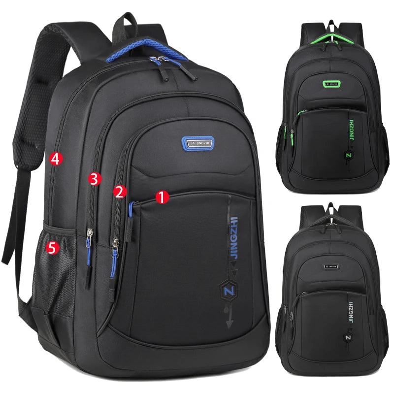Mochila de ocio, mochila con múltiples bolsillos, bolsa duradera para ordenador portátil, mochila de viaje de moda, mochila para desplazamientos de negocios