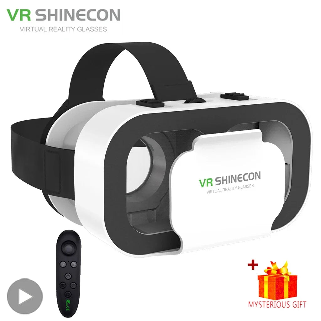 Gafas Shinecon 3D VR, gafas Viar de realidad Virtual, dispositivos de auriculares, lentes de casco inteligentes para teléfono móvil, visor de teléfonos inteligentes