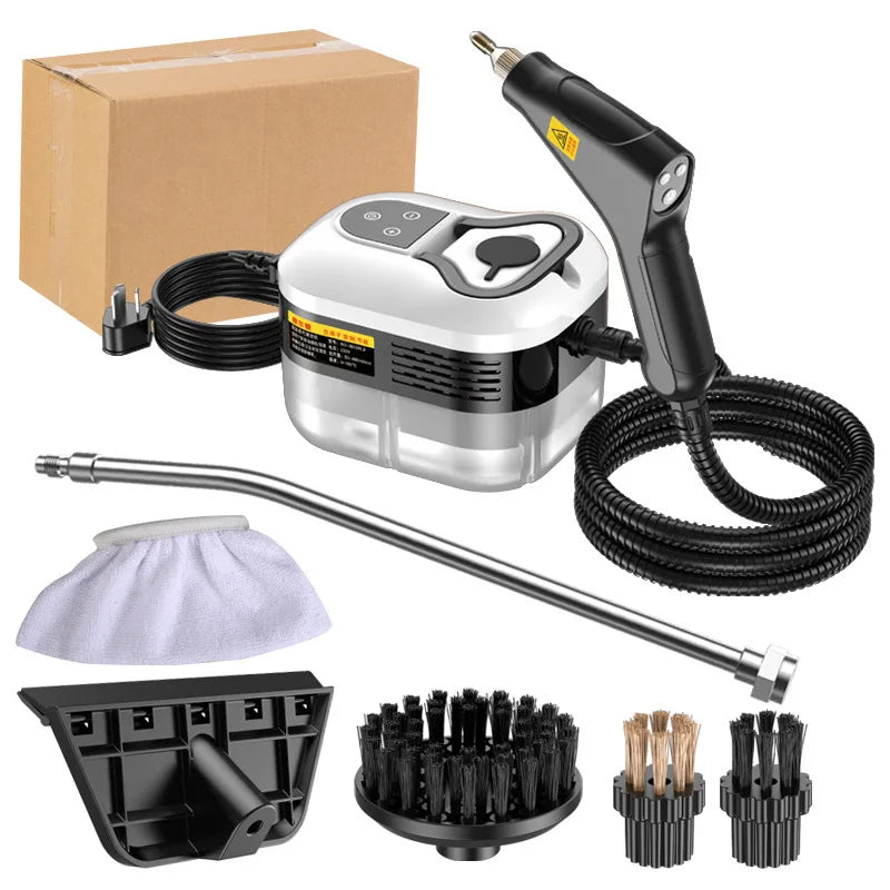 Limpiador a vapor de alta presión portátil, máquina de limpieza doméstica de alta temperatura para cocina, coche, sofá, ventana, azulejos y espejos