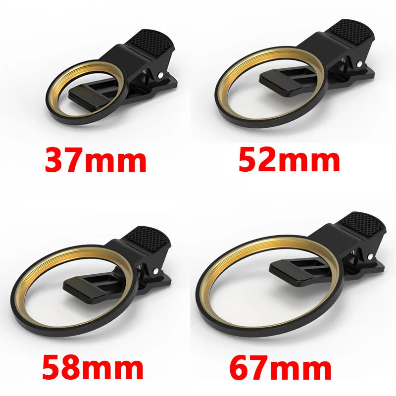 Lente Macro 10X para iPhone y Móvil, Filtro Primer Plano con Clip