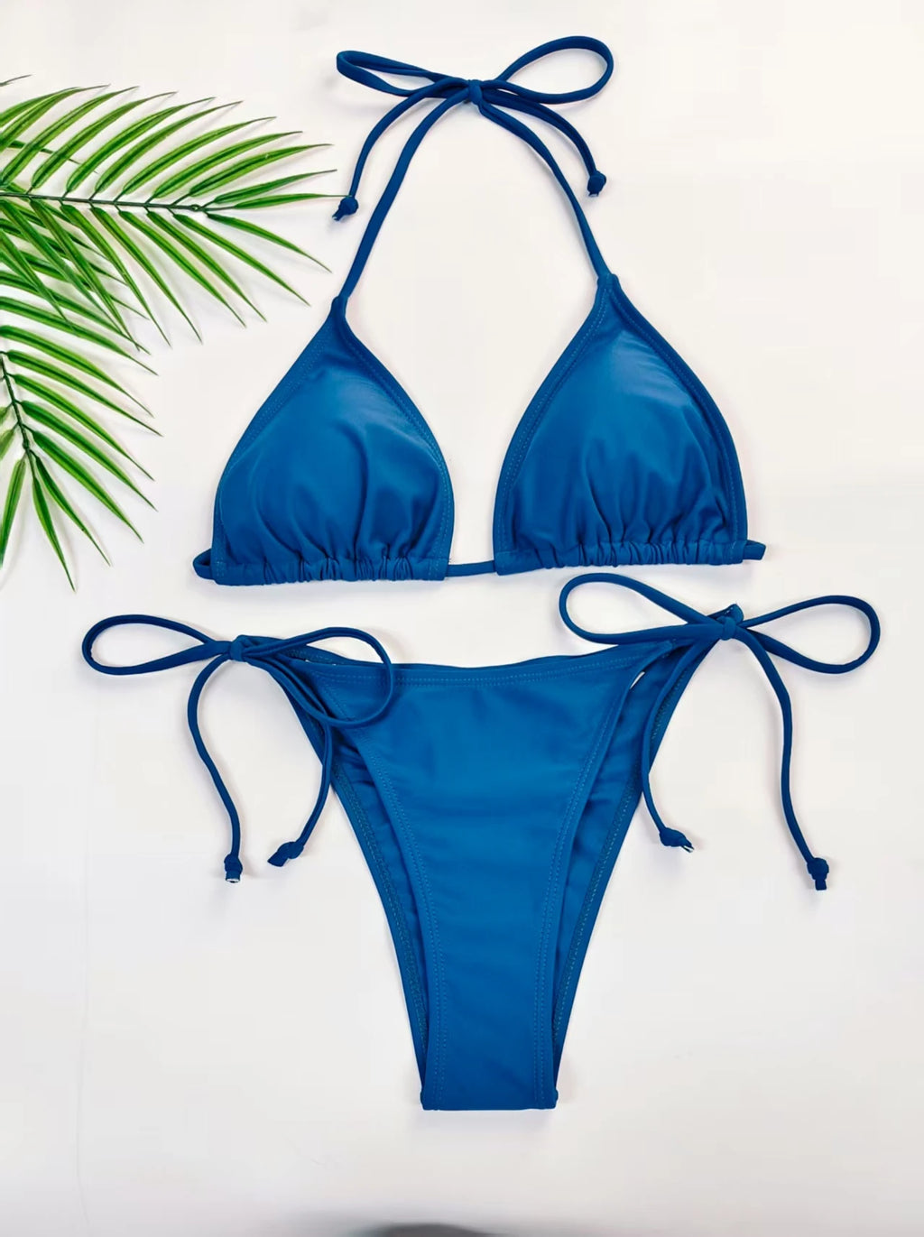 Conjunto de Bikini de 2 Piezas para Mujer, Diseño sin Tirantes y Espalda Descubierta, Traje de Baño Rojo, Sexy, Color Sólido, Resistente a las Arrugas, para Damas