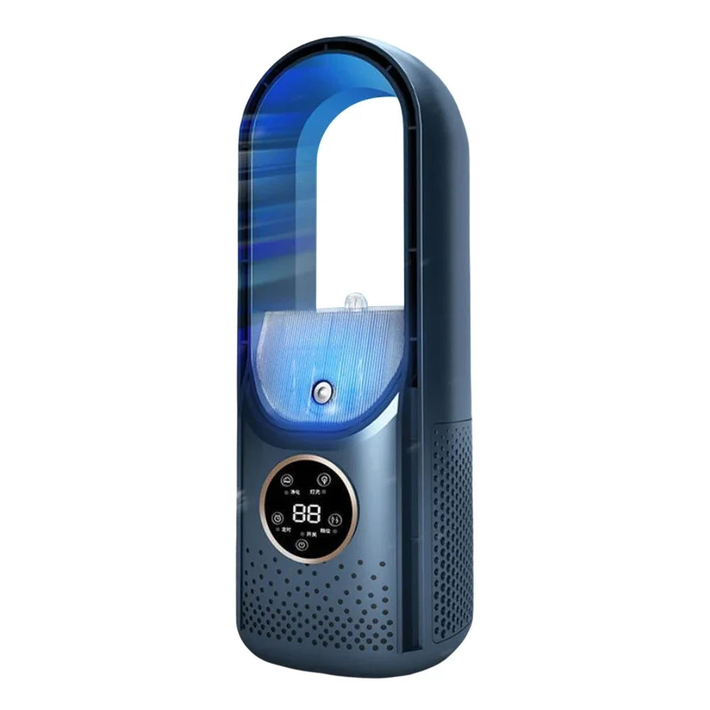 Enfriador de Aire USB Sin Aspas con 6 Velocidades y Temporizador