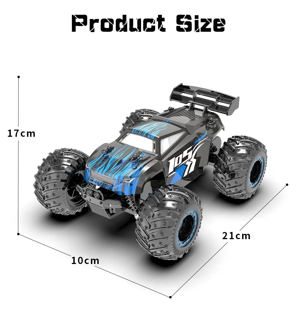 Coche RC Todoterreno 1:16 4WD sin Escobillas, 70 KM/H con Luces LED