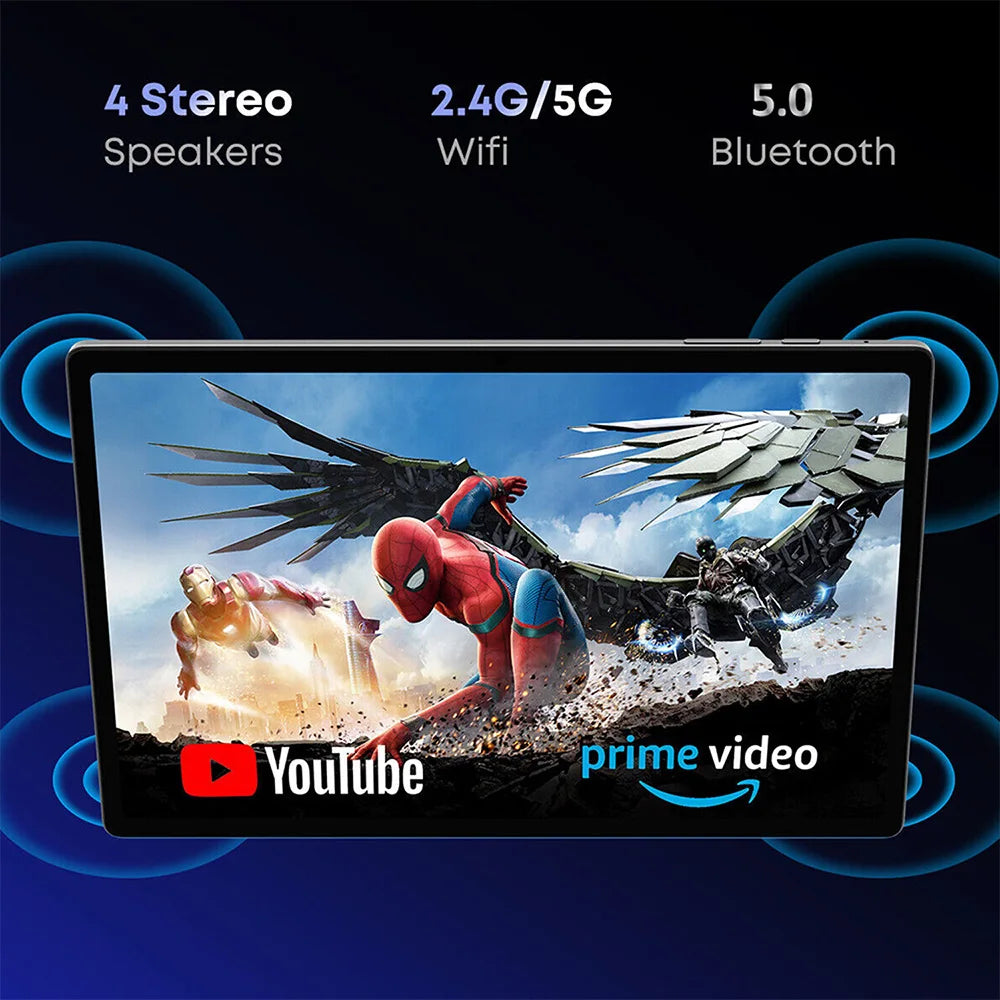 Tablet BDF 10.1": Android 13, 8GB RAM, 512GB ROM, 10 núcleos, 4G LTE