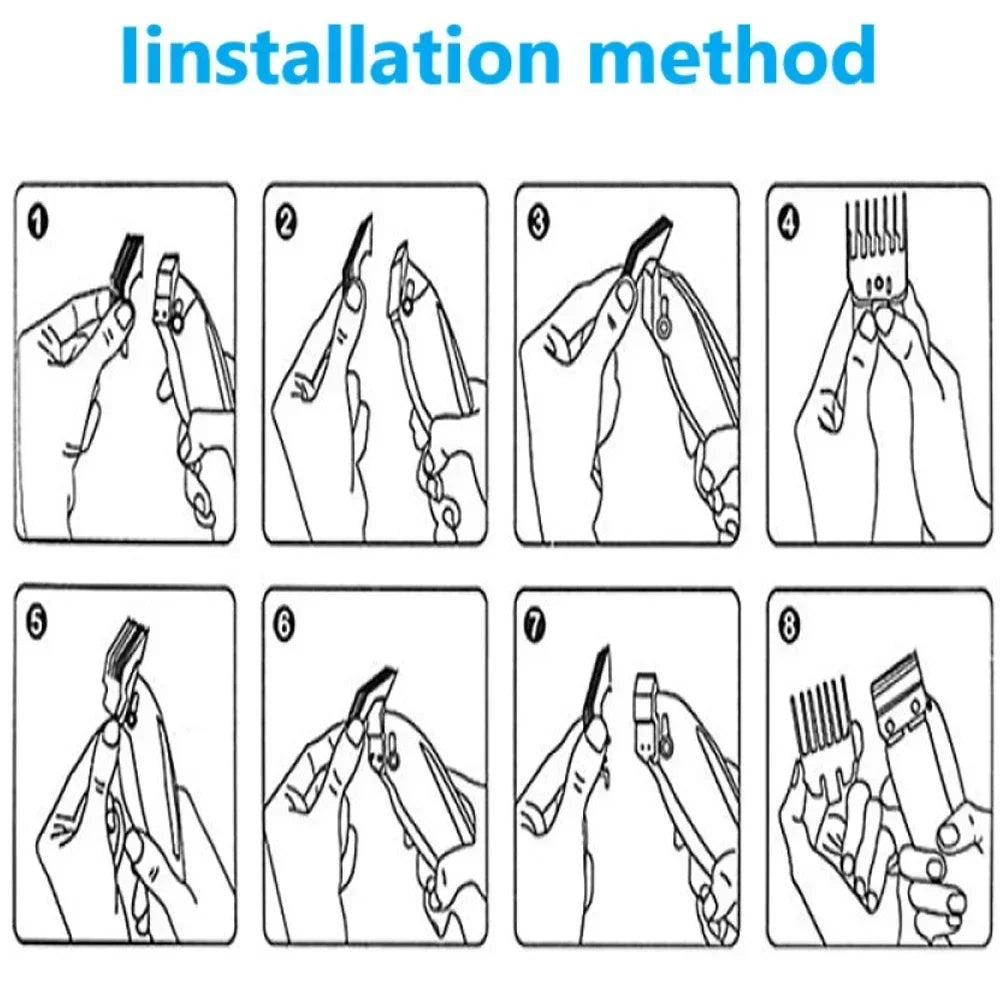 Cortadora de Pelo Inalámbrica 809A, Profesional, Recargable, Repuesto de Cuchillas