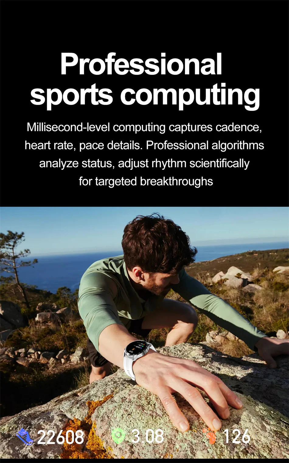 ECG + PPG Bluetooth llamada reloj inteligente hombres láser salud presión arterial Fitnes relojes deportivos hombre deportes impermeable Smartwatch + caja