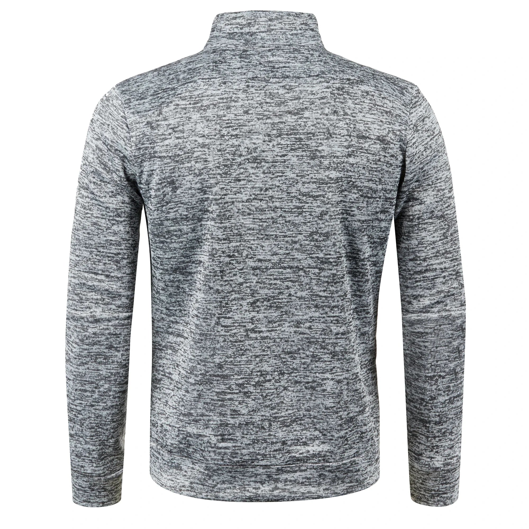 Otoño e Invierno, nuevo suéter largo con cremallera y mangas de bloque de Color para hombre, suéter fino de felpa, chaqueta informal ajustada, abrigo cómodo