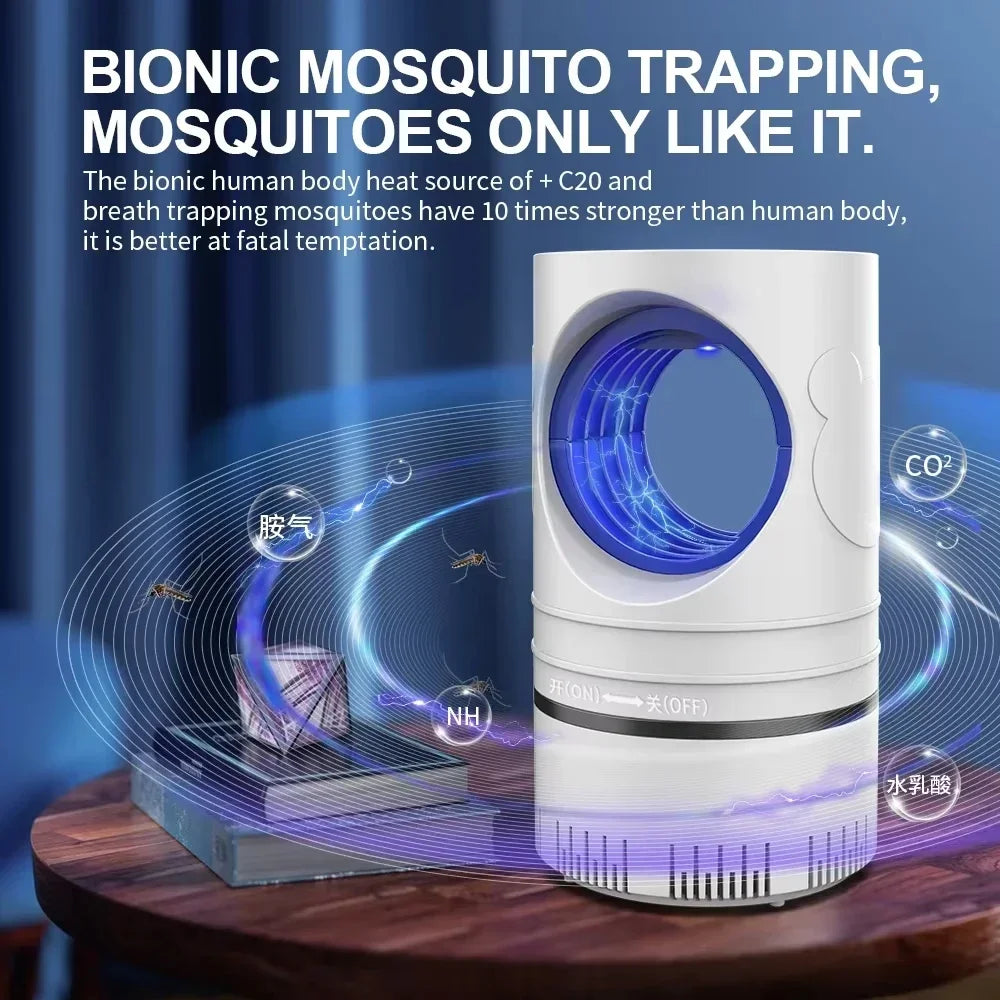 Nueva Lámpara Eléctrica para Matar Mosquitos e Insectos, Lámpara LED con Trampa de Luz, Lámpara para Control de Plagas, Lámpara para Matar Moscas e Insectos con Adaptador de Corriente USB