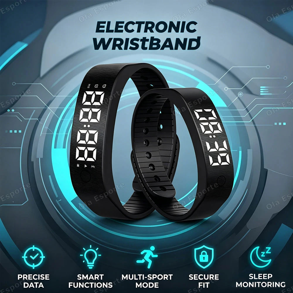 Reloj Despertador Vibratorio para Personas con Sueño Profundo, Despertador Silencioso, Pulsera Inteligente para Hombres y Mujeres, Ajustable, con Vibración, Modelo HW12