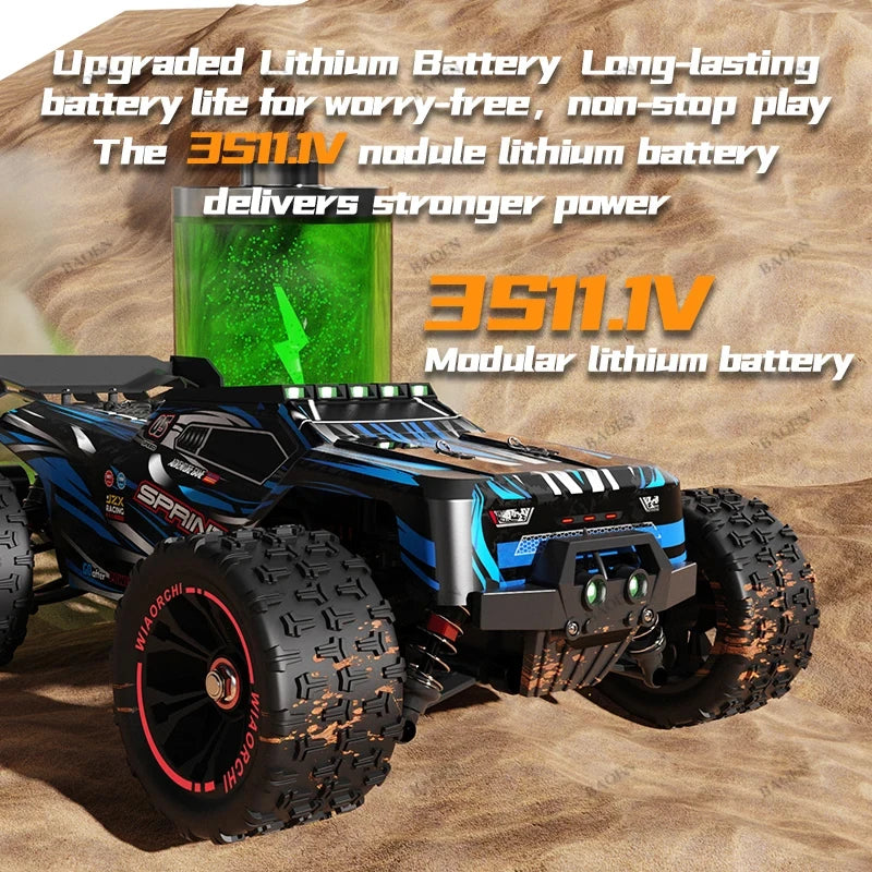 Coche teledirigido 1/14 4WD 2,4G, coche de Control remoto 550, cepillo de carbono, Motor fuerte de deriva, todoterreno, coche de carreras en el desierto, camión remoto, juguetes
