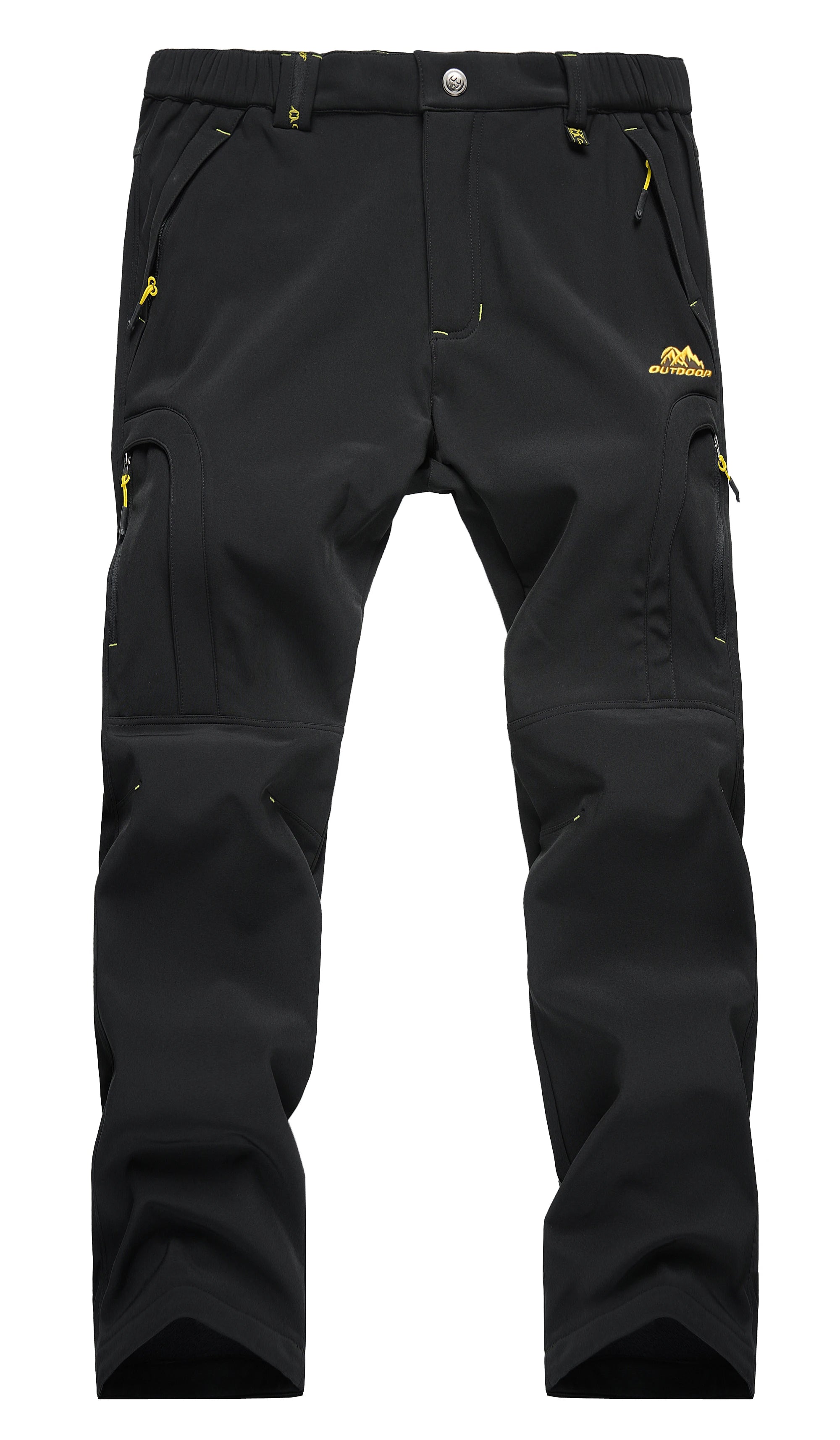 Pantalones de senderismo impermeables para hombre, pantalones de esquí para nieve con forro polar para exteriores, pantalones de Snowboard Softshell de invierno