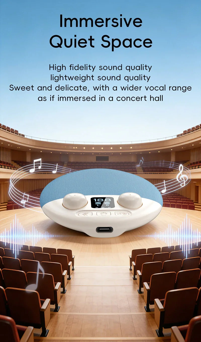 Auriculares Bluetooth 2 en 1 con Altavoz para Dormir de Lado