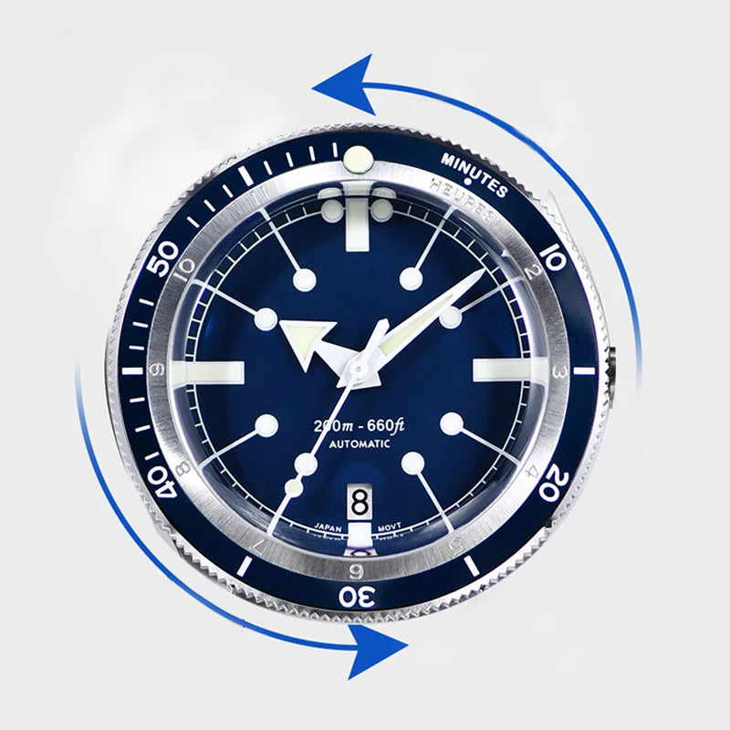 Reloj de Buceo SEA KNIGHT Mecánico Automático NH35A, Zafiro, 200M