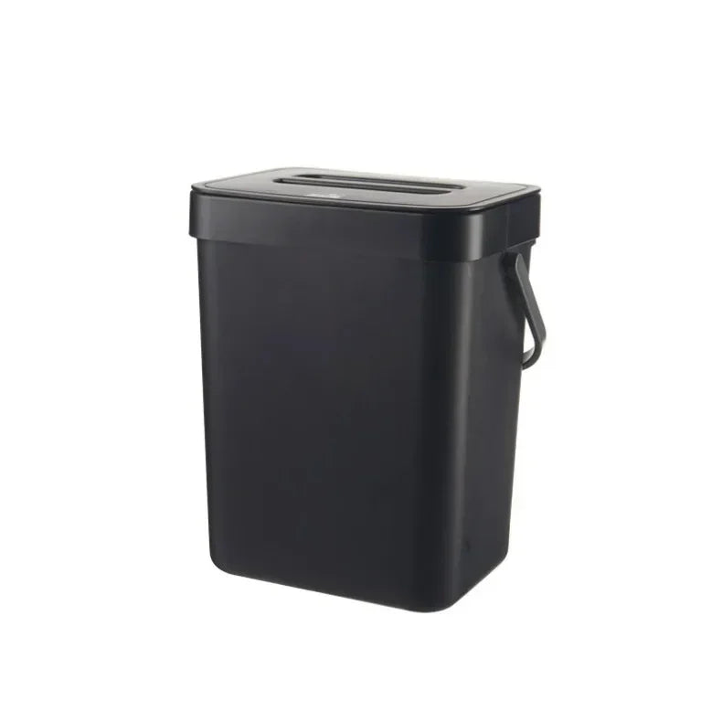 Cubo de basura colgante con tapa silenciosa de 3L a 12L para cocina y baño