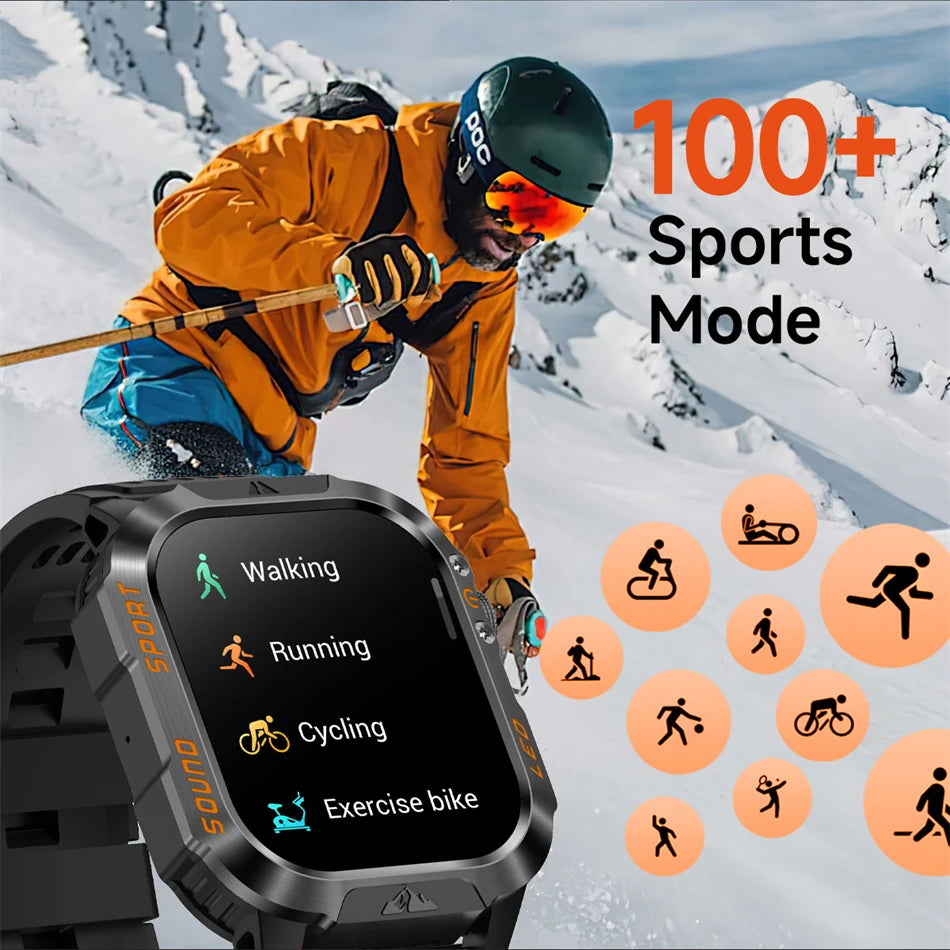 Reloj Inteligente Militar con Batería de 1200mAh