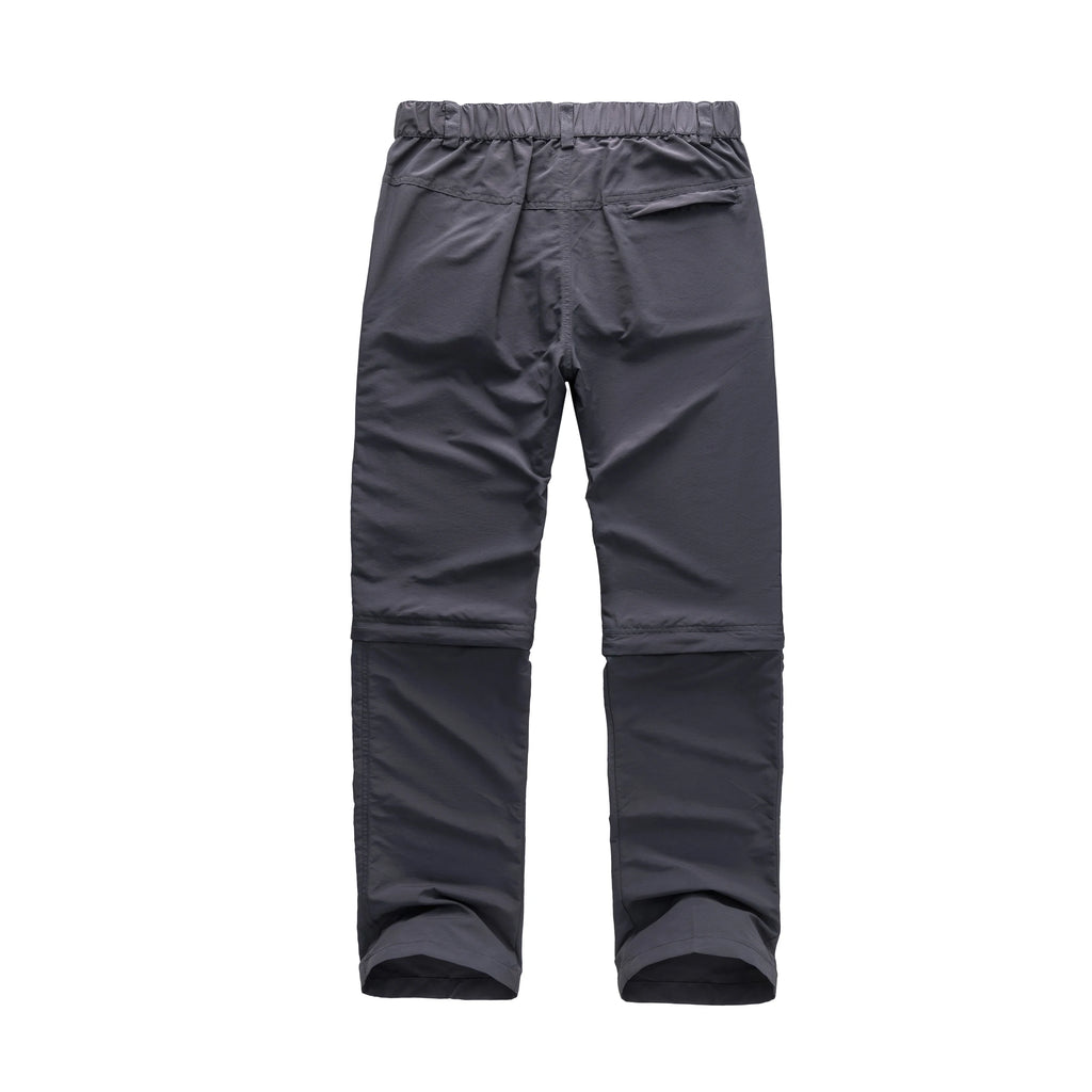 Mono de conversión para exteriores para hombre, 5 bolsillos con cremallera, pantalones extraíbles de dos secciones, tela de nailon de secado rápido, impermeable y resistente al desgaste, adecuado para pescar y hacer sender