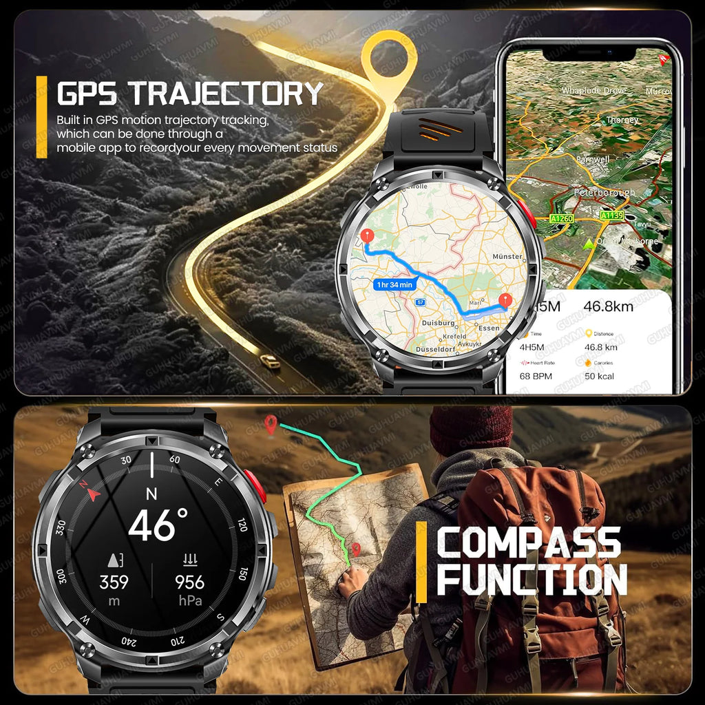 Reloj Inteligente Deportivo con GPS y Bluetooth