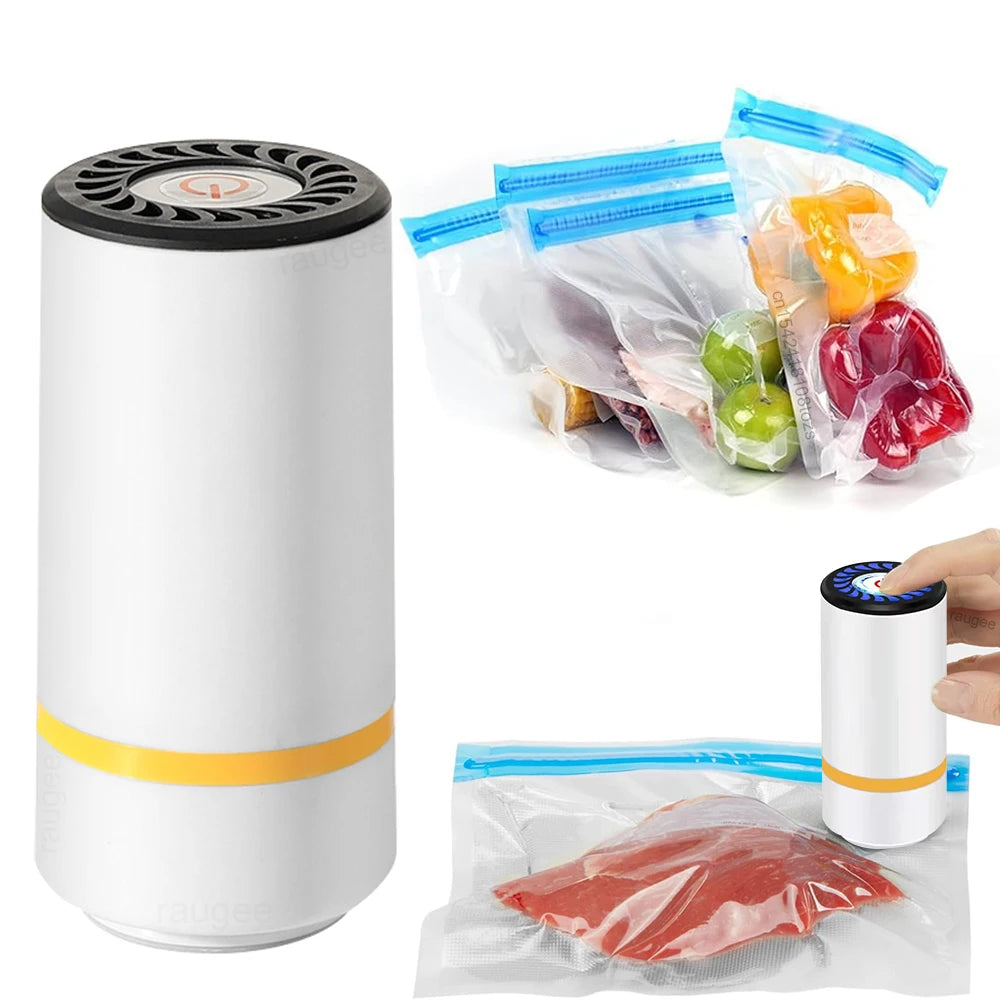 Mini bomba de vacío USB para conservación de alimentos, compacta y portátil