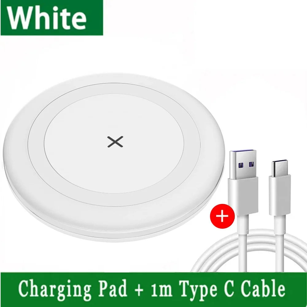Mini Cargador Inalámbrico Magnético de 15W para Magsafe iPhone 17 16 15 14 13 12 Pro Max Samsung, Base de Carga Rápida con LED e Imán para Teléfono