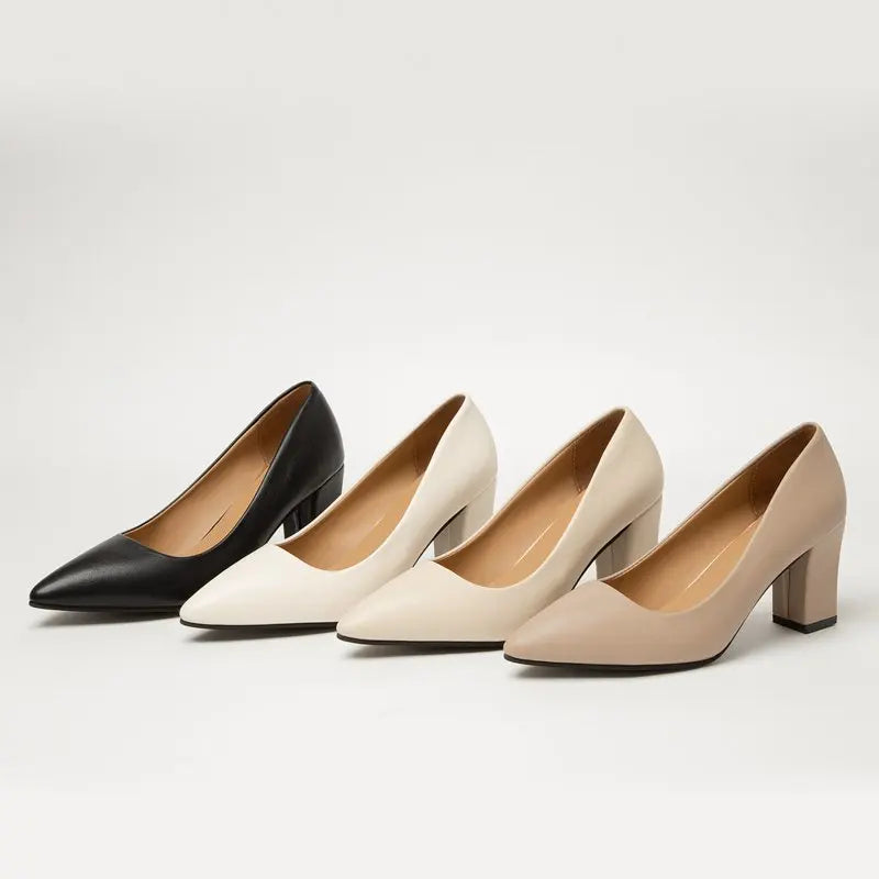 Zapatos de Tacón Fino Puntiagudo Charol para Mujer