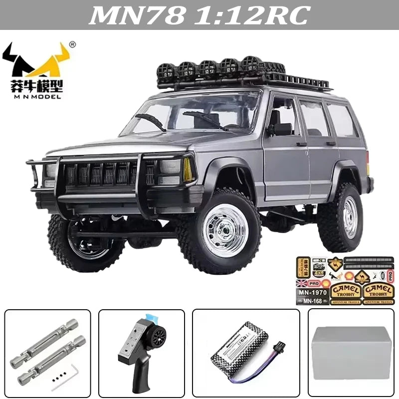 MN82 MN82S Toyota Rc 4x4 Rc CAR 2,4g 1/12 escala completa todoterreno Control remoto coche trepador de control remoto coche de juguete para regalo