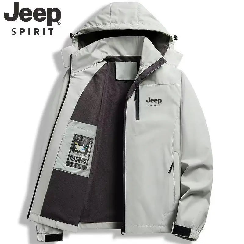 Chaqueta de Exterior JEEP Spirit para Hombre con Capucha Desmontable