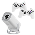 Proyector de juegos S40MAX Android 11, tarjeta TF de 64GB, controlador de juegos inalámbrico, WIFI Dual, 1280x720P, proyector portátil de cine en casa