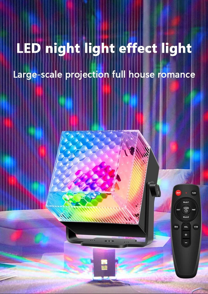 Luz LED Nocturna con Control Remoto para Fiesta