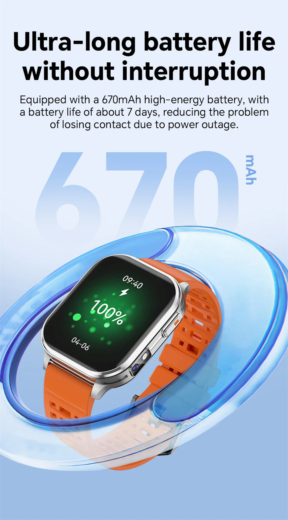 Reloj Inteligente Cámara Monitor de Salud Fitness