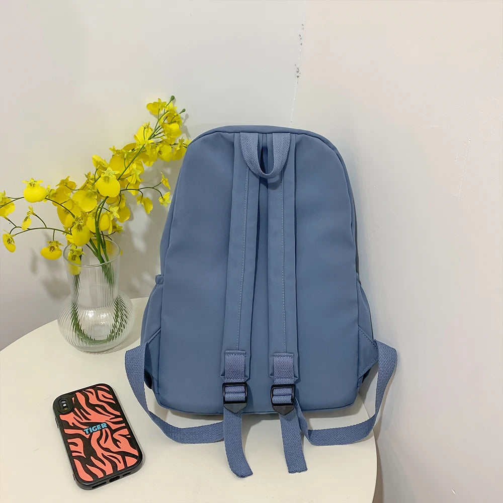 Mochilas simples para estudiantes universitarios, estudiantes de secundaria, estudiantes de secundaria, mochilas casuales, mochilas