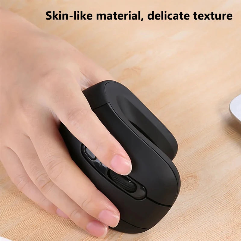 Ratón inalámbrico Vertical Warvank U2, ergonómico, óptico, cómodo, silencioso, para oficina, DPI, ajustable, 800/1200/1600 para PC y portátil