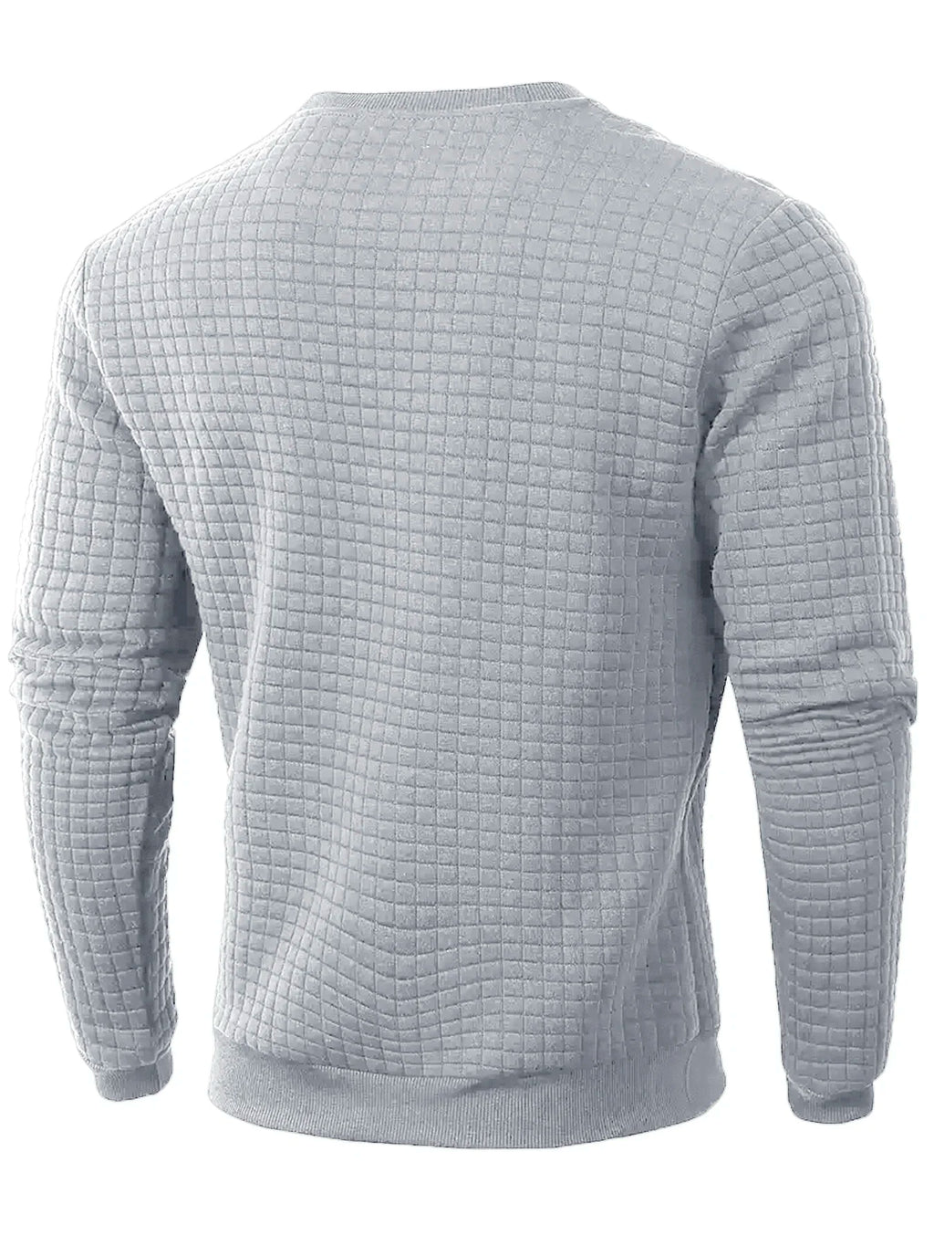 Suéter Jacquard de Cuello Redondo para Hombre - Manga Larga