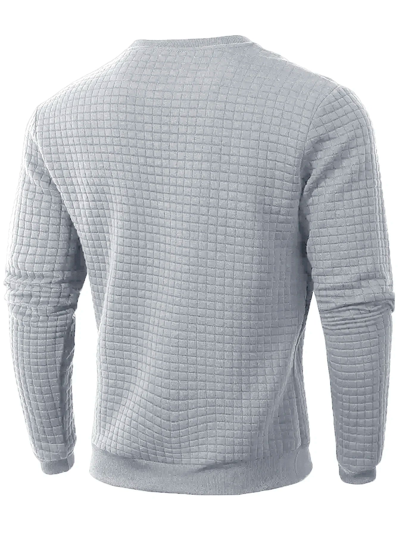 Suéter Jacquard de Cuello Redondo para Hombre - Manga Larga