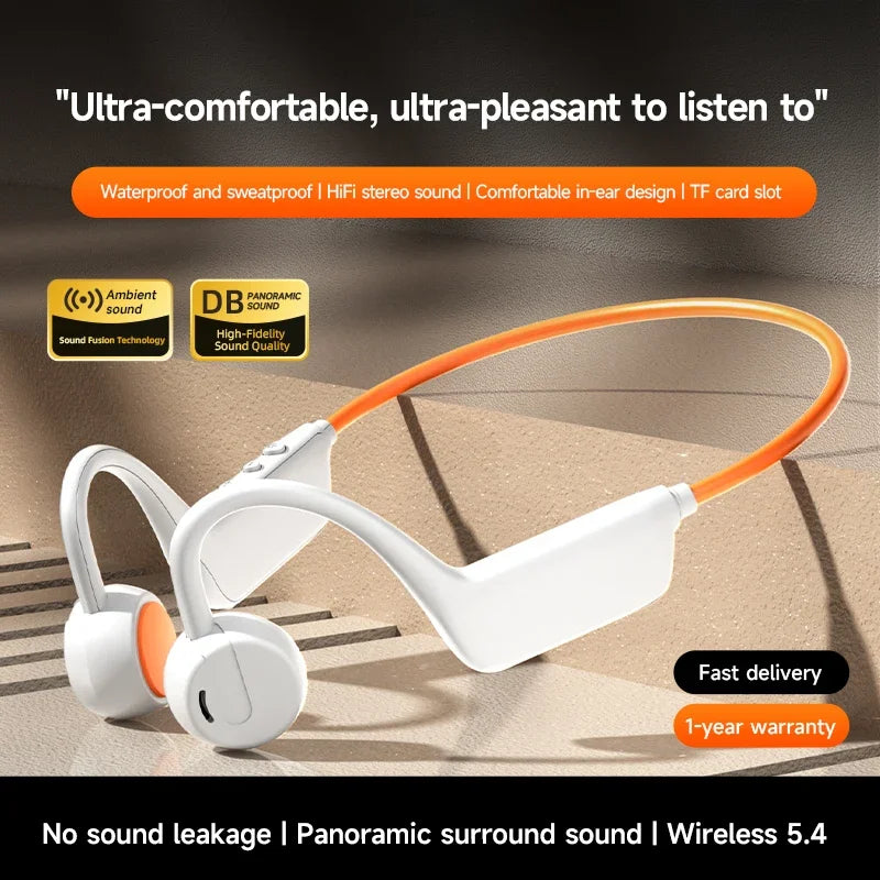 Auriculares de Conducción Ósea IPX8 Bluetooth Deportivos
