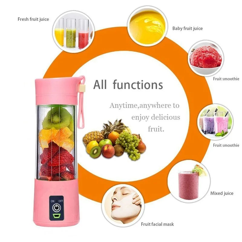 Licuadora Portátil USB Recargable Multifunción para Smoothies