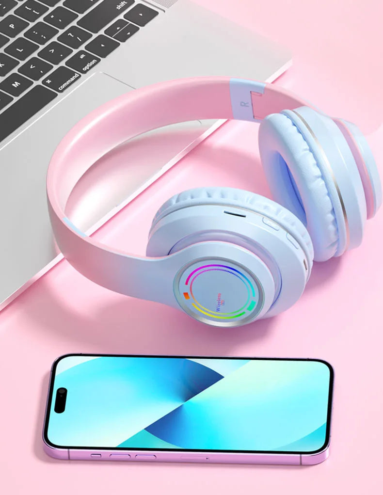 Auriculares Bluetooth Infantiles con Luces LED y Micrófono