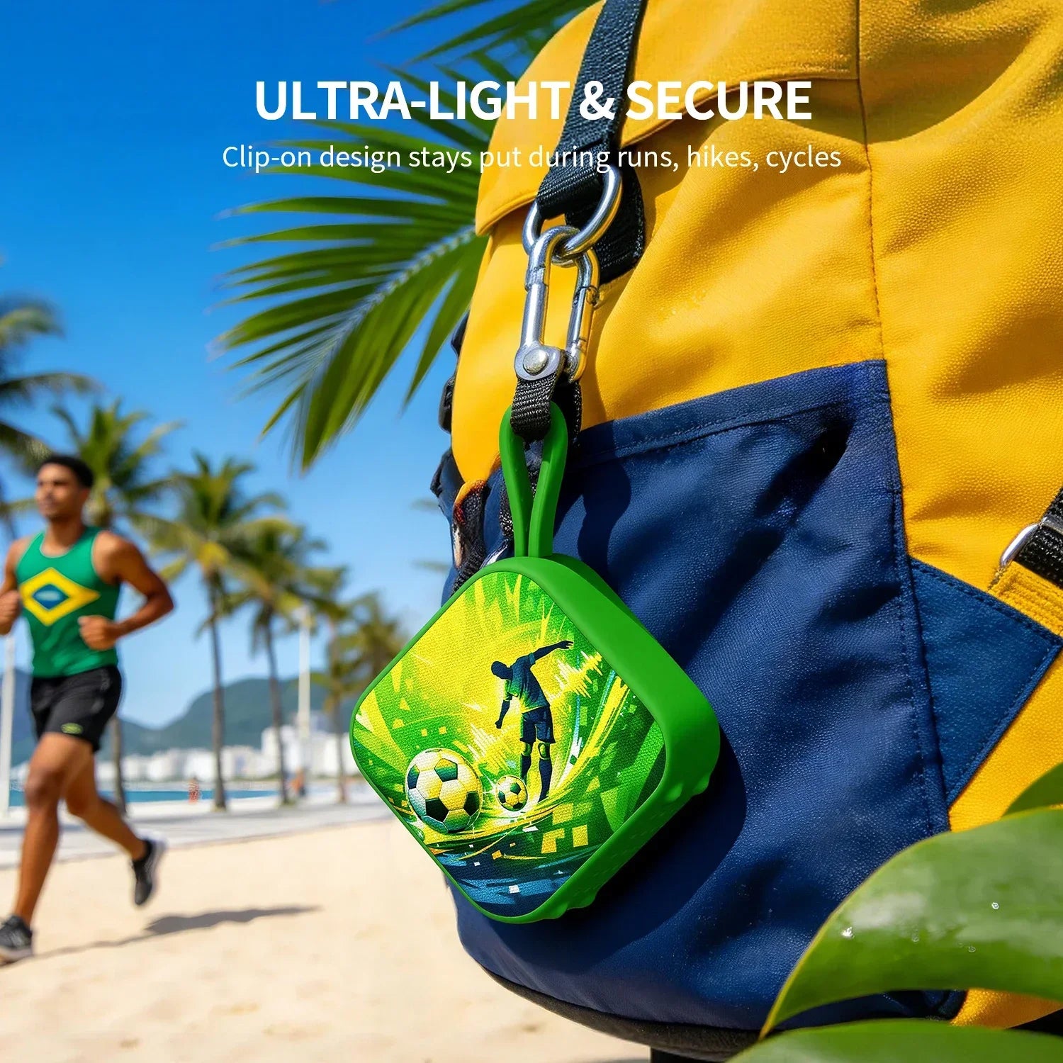 Altavoz portátil Bluetooth 6,0 Mlove R10 con diseño de fútbol para la Copa Mundial FIFA, IP67, resistente al agua y al polvo, altavoz inalámbrico para exteriores