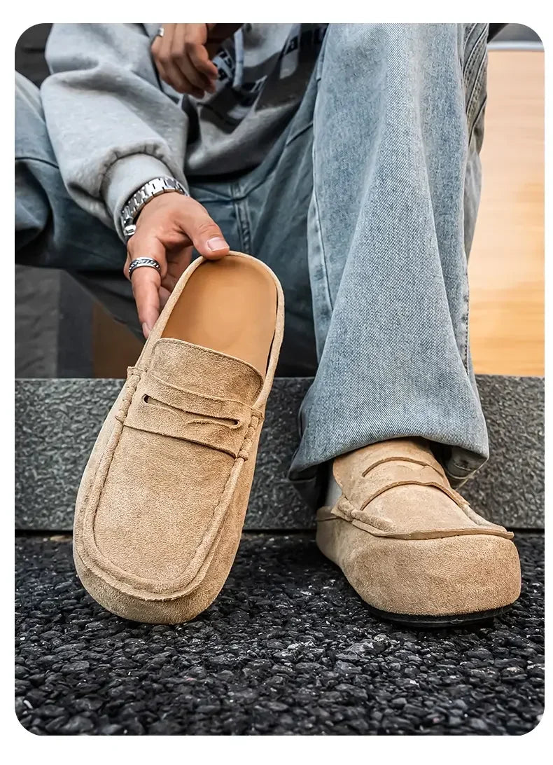 Pantuflas unisex tipo mule antideslizantes para interior y exterior