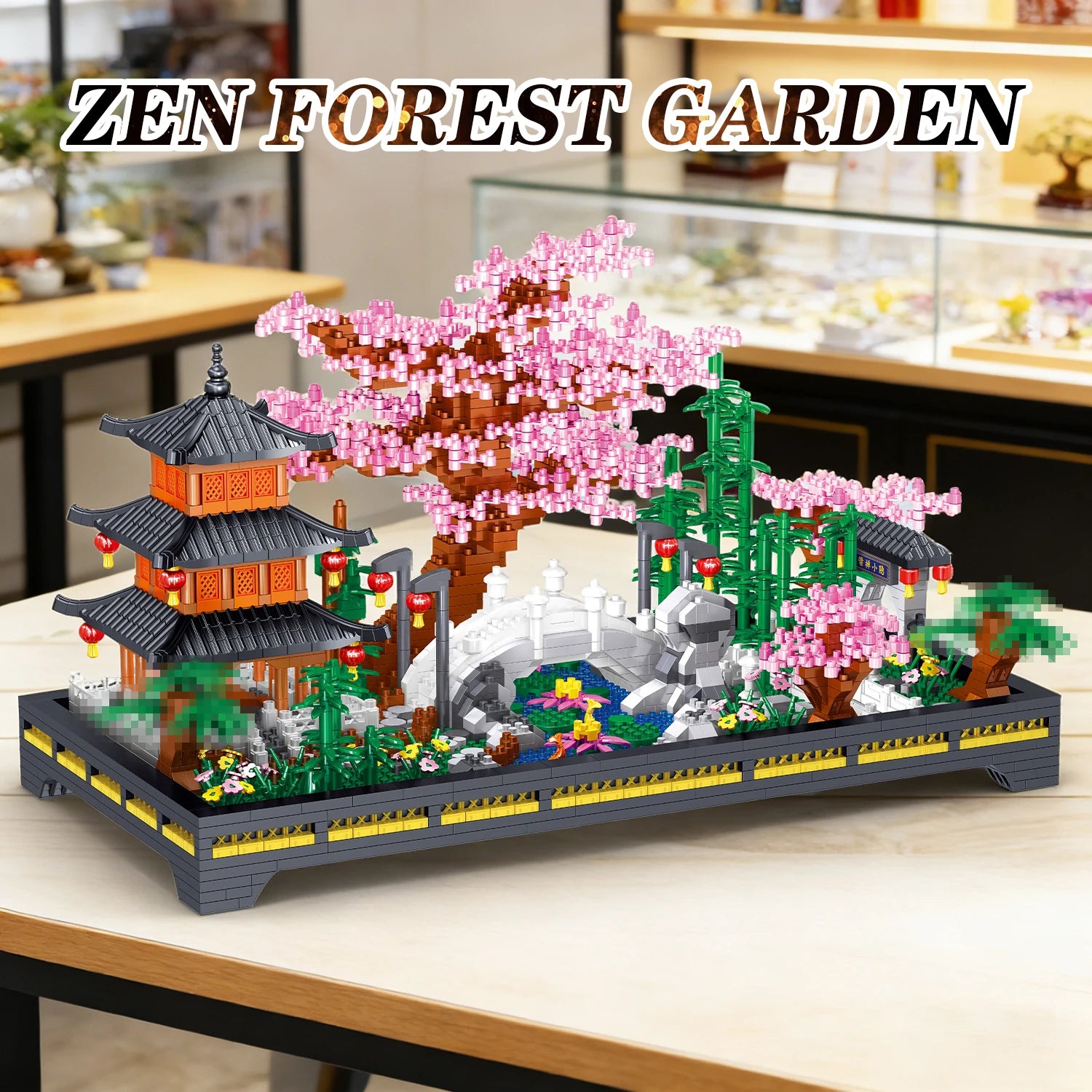 Set de Bloques de Construcción Jardín Zen 2805 Piezas DIY