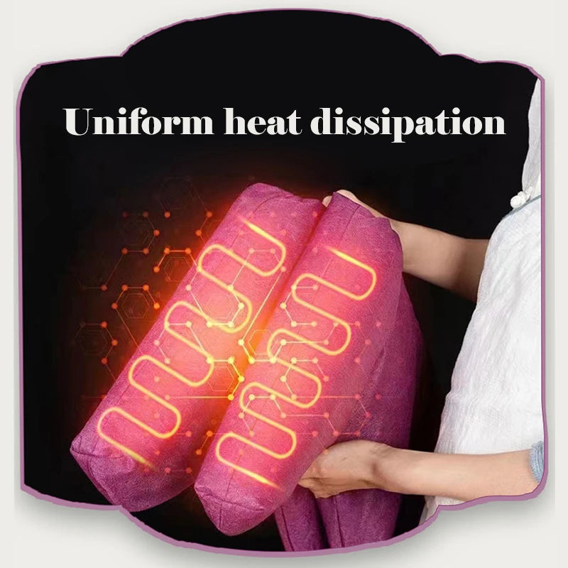 Botas Eléctricas de Moxibustión para Pies con Compresa Caliente de Ajenjo, Mantienen las Piernas Calientes, Masajeador de Pies para Relajar las Articulaciones y los Músculos, Ayuda a Dormir