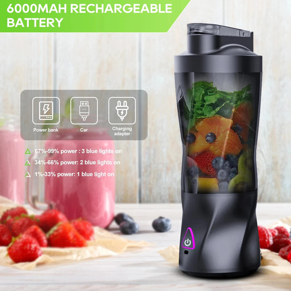 Licuadora Portátil Eléctrica Mezcladora de Frutas Frescas