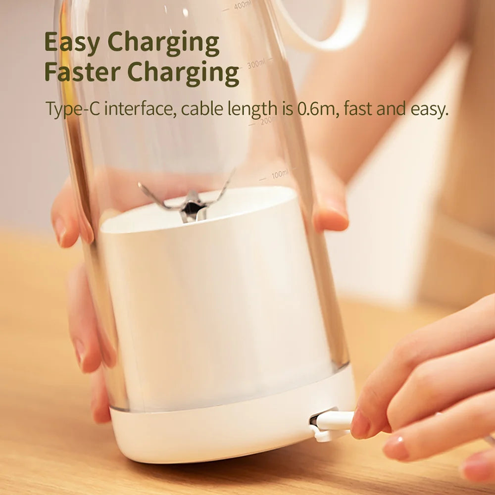 Exprimidor Eléctrico USB con Separación de Pulpa para Cítricos
