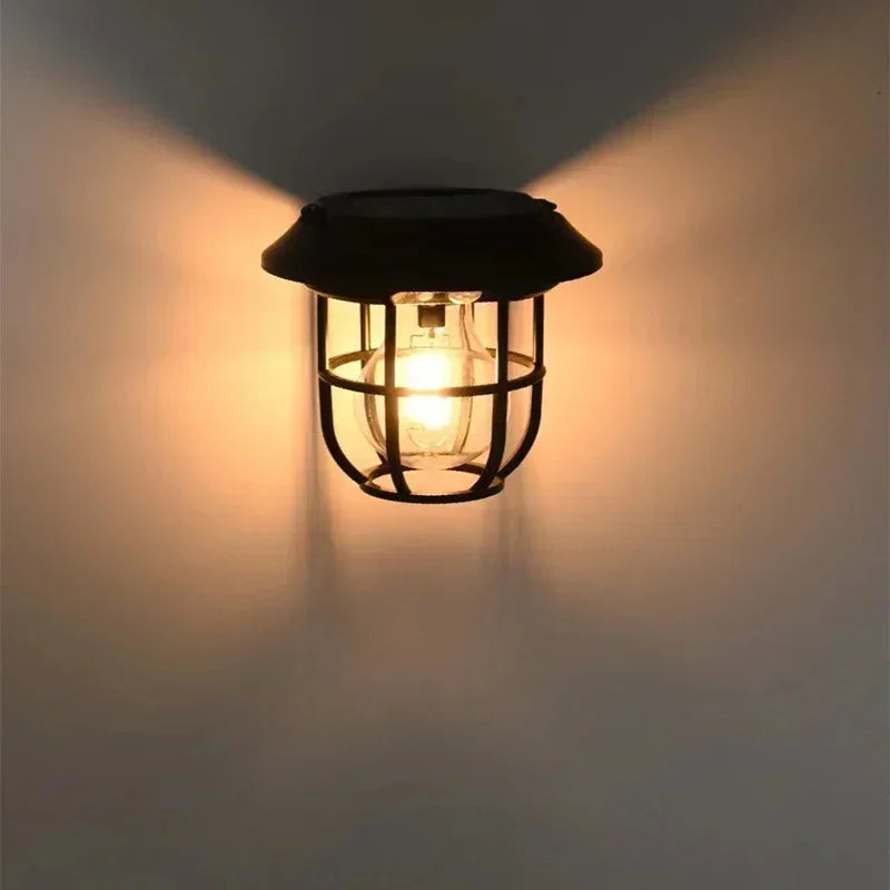 Luz Solar Jardín Linterna Colgante Decorativa Exterior